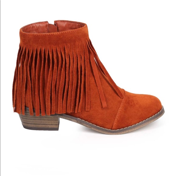 Breckelles fringe booties coral - Picture 3 of 7